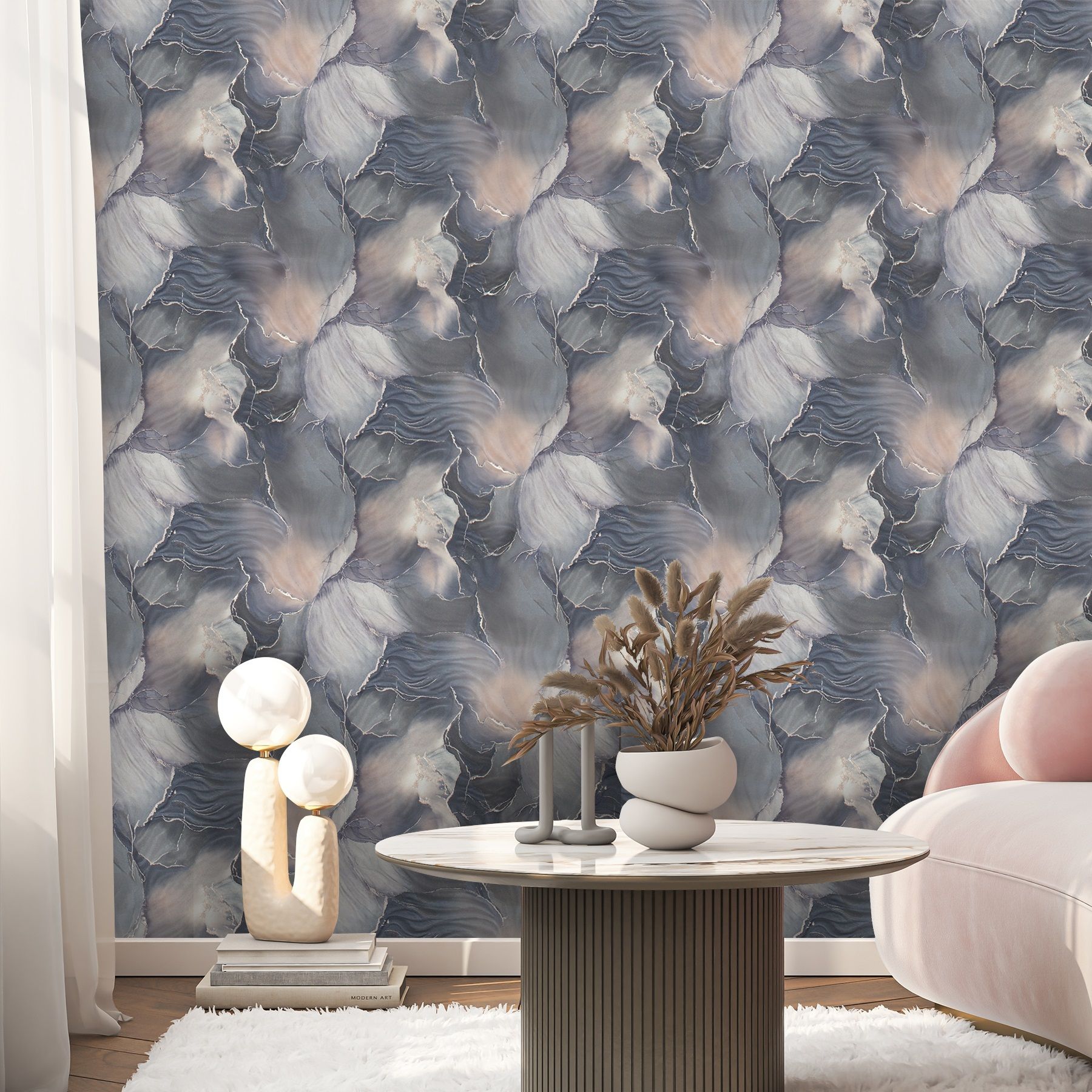 Обои 89979 Ostima 1,06х10 м Calypso черный