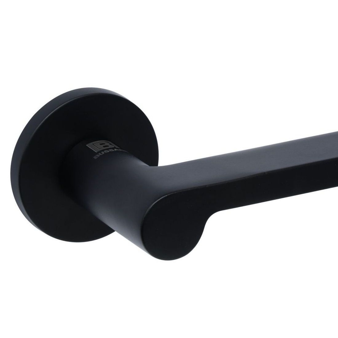 Ручка дверная Centro A-11-50 Black черная тонкая розетка