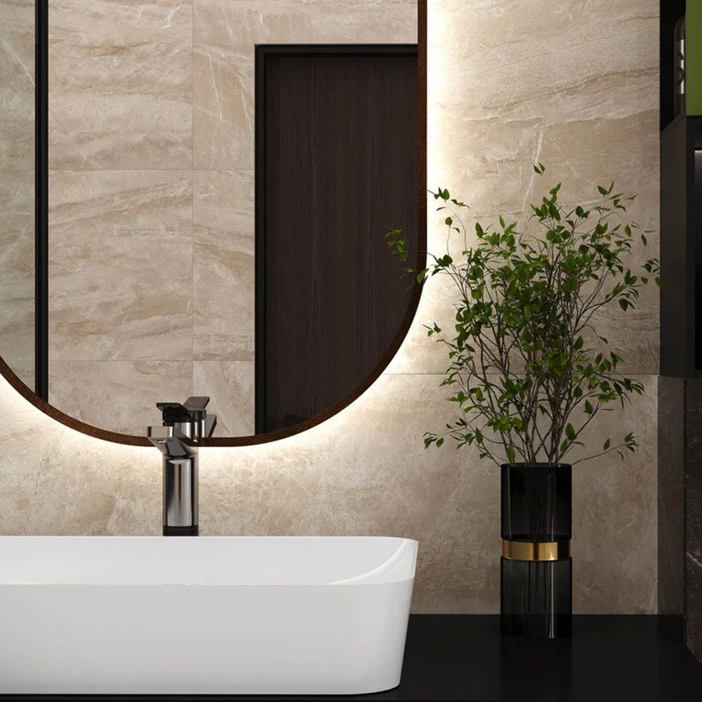 Керамогранит Laparet Mainstream Beige 60x60 см бежевый полированный 1,44 м2