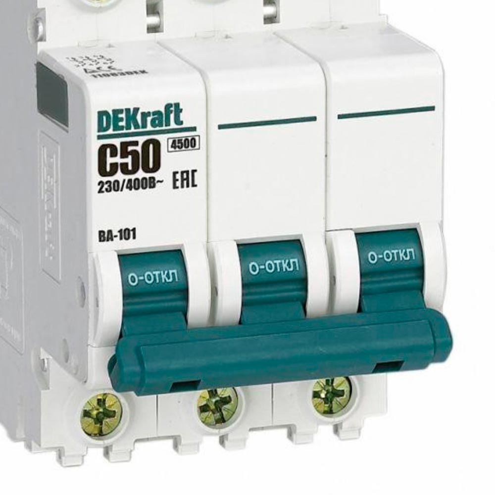 Выключатель автоматический модульный 3п C 50А 4,5кА ВА-101 SchE 11083DEK