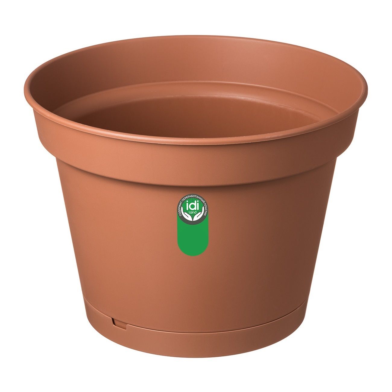 Горшок цветочный Mint терракотовый 38 см 20 л с поддоном