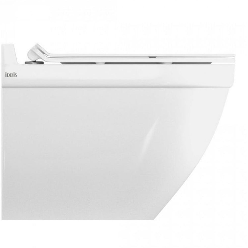 Унитаз подвесной безободковый Iddis Cloud сиденье дюропласт микролифт быстросъемное