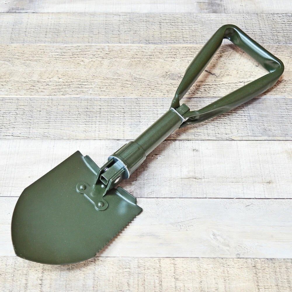 Лопата туристическая складная 47 см в чехле AT103 хаки