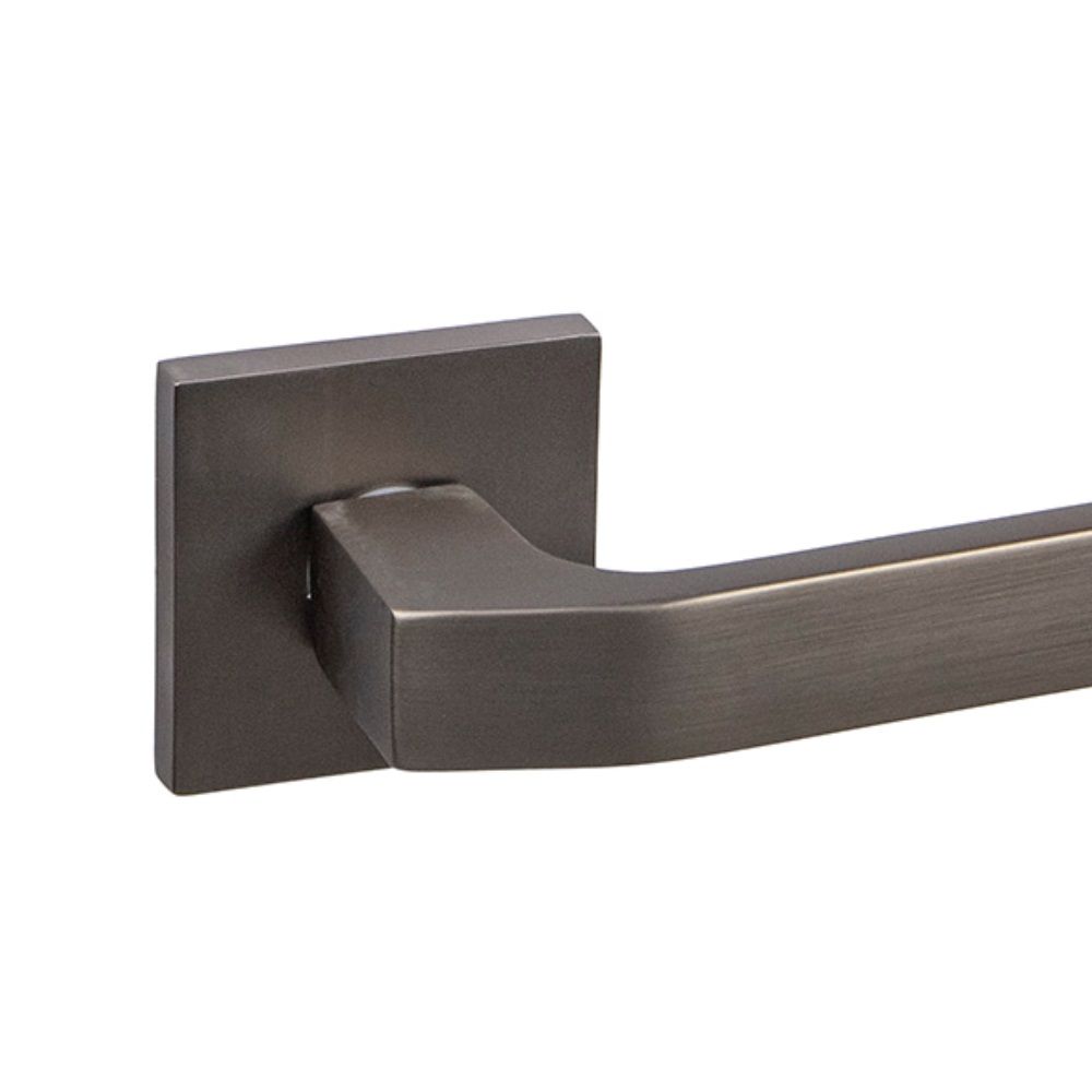 Ручка дверная Dенали light Тянь-Шань мат черный никель квадратная розетка