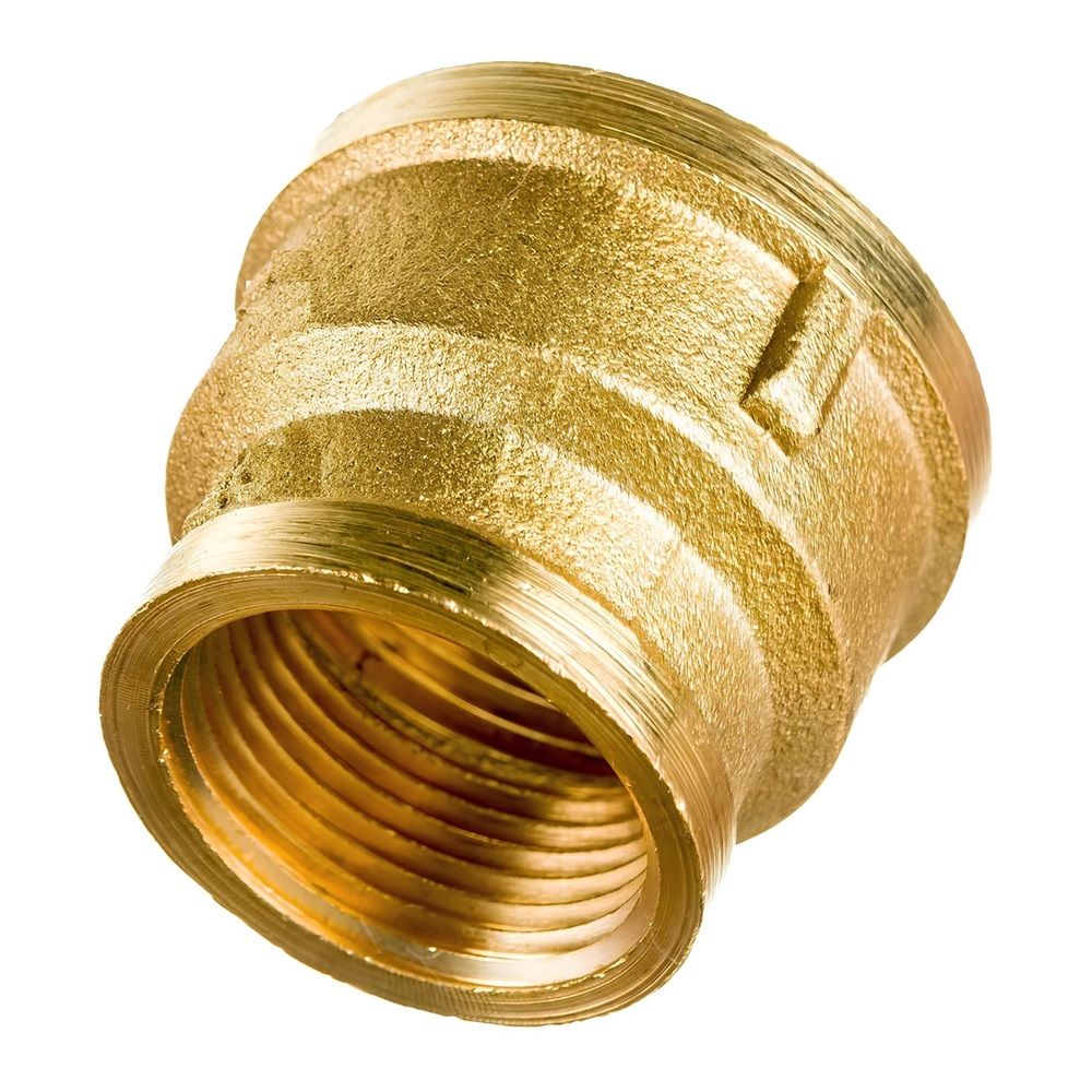 Муфта переходная латунь 1/2"х3/8" ВР/ВР