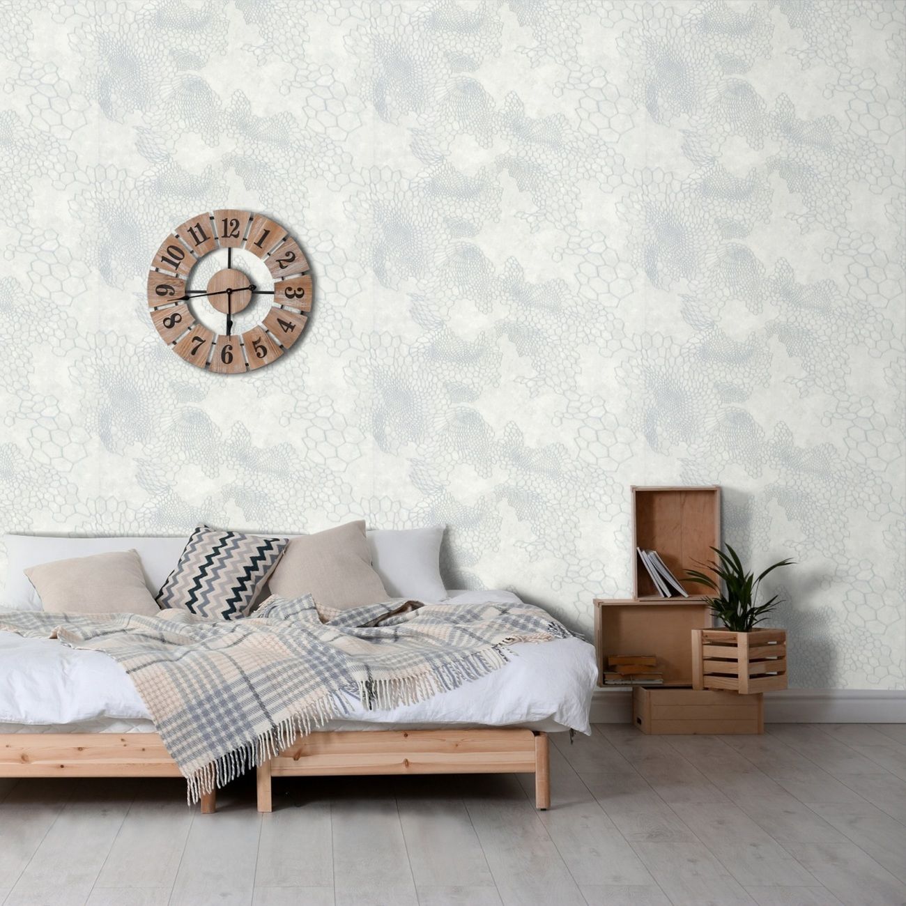 Обои 70586-14 Аспект 1,06х10 м Анаконда серебристый