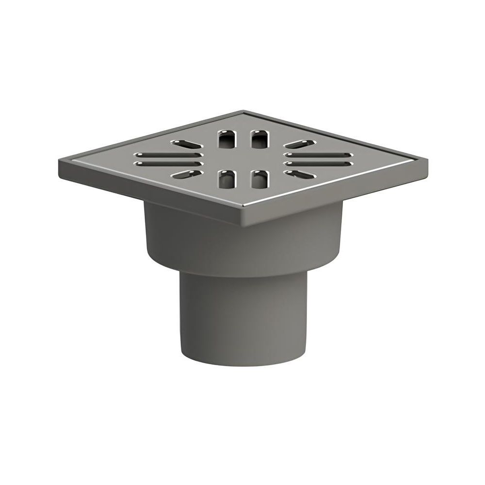 Трап вертик спуск 50 мм решетка 100х100 мм нерж