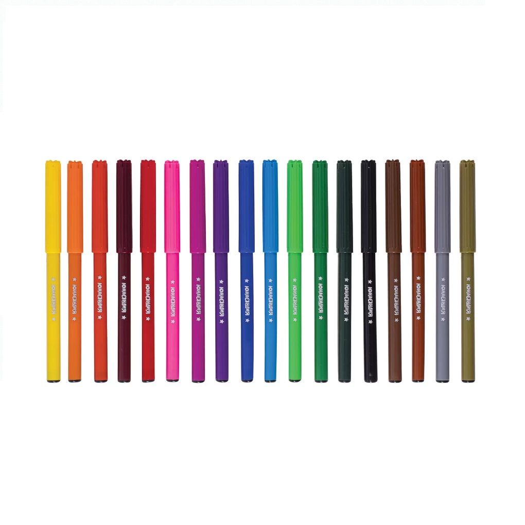 Фломастеры Юнландия 18 цветов Уроки рисования