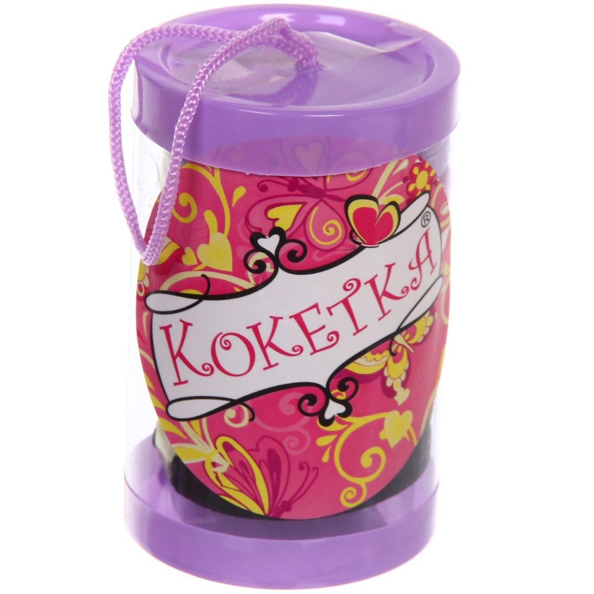 Резинки для волос детские Забава Горошек микс d4 см 10 шт в тубе