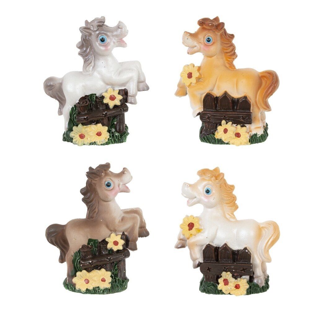 Фигурка декоративная Лошадка L6 W3 H6,5 см 4 вида 821420