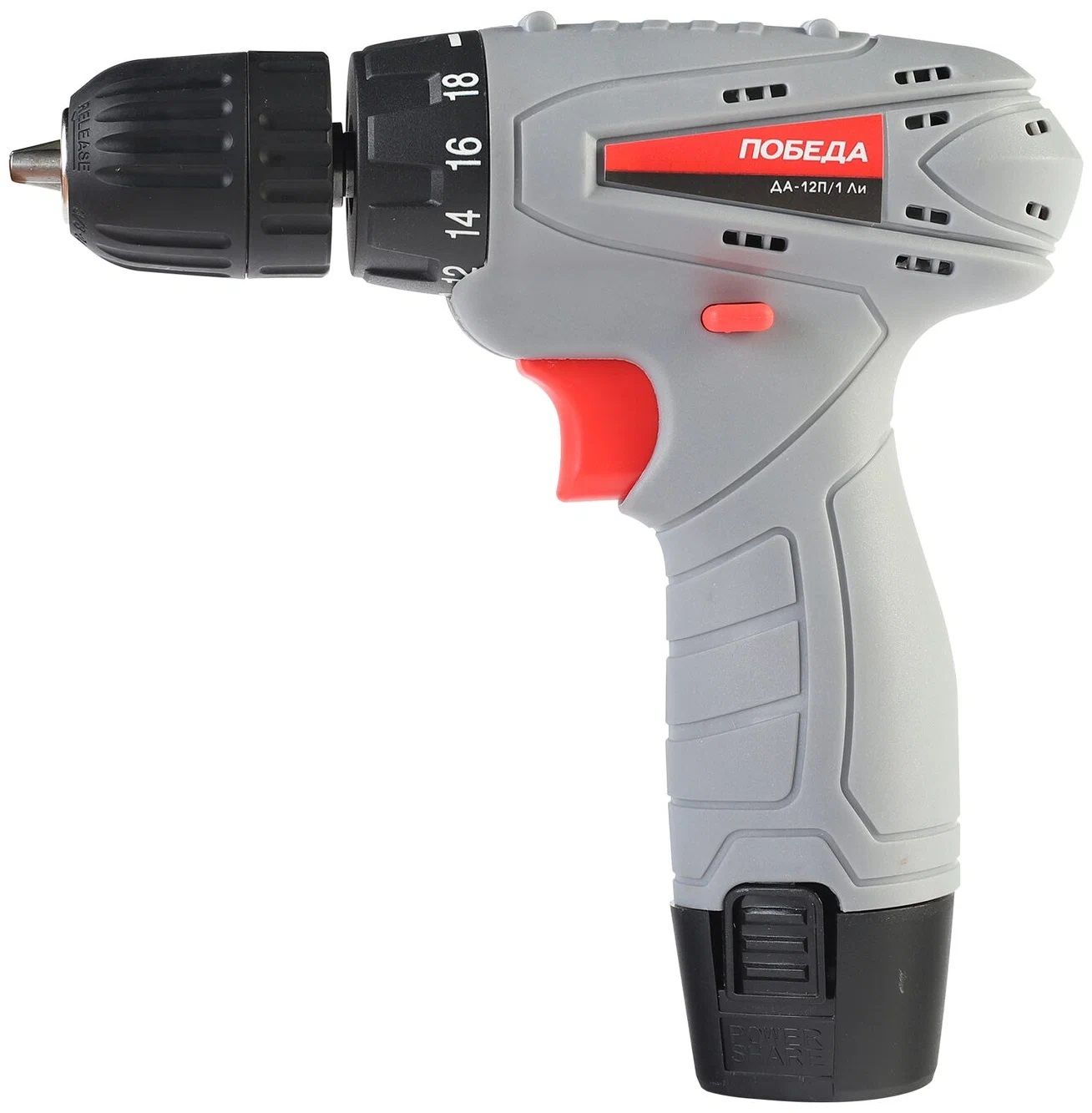 Дрель-шуруповерт аккумуляторная Победа ДА-12П/1 Ли