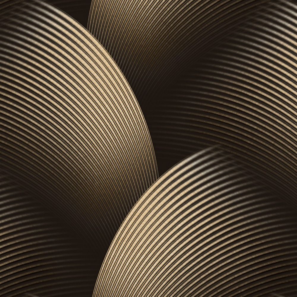 Обои WallSecret Singapur 9081-26 черные абстракция 3D 1,06х10,05 м