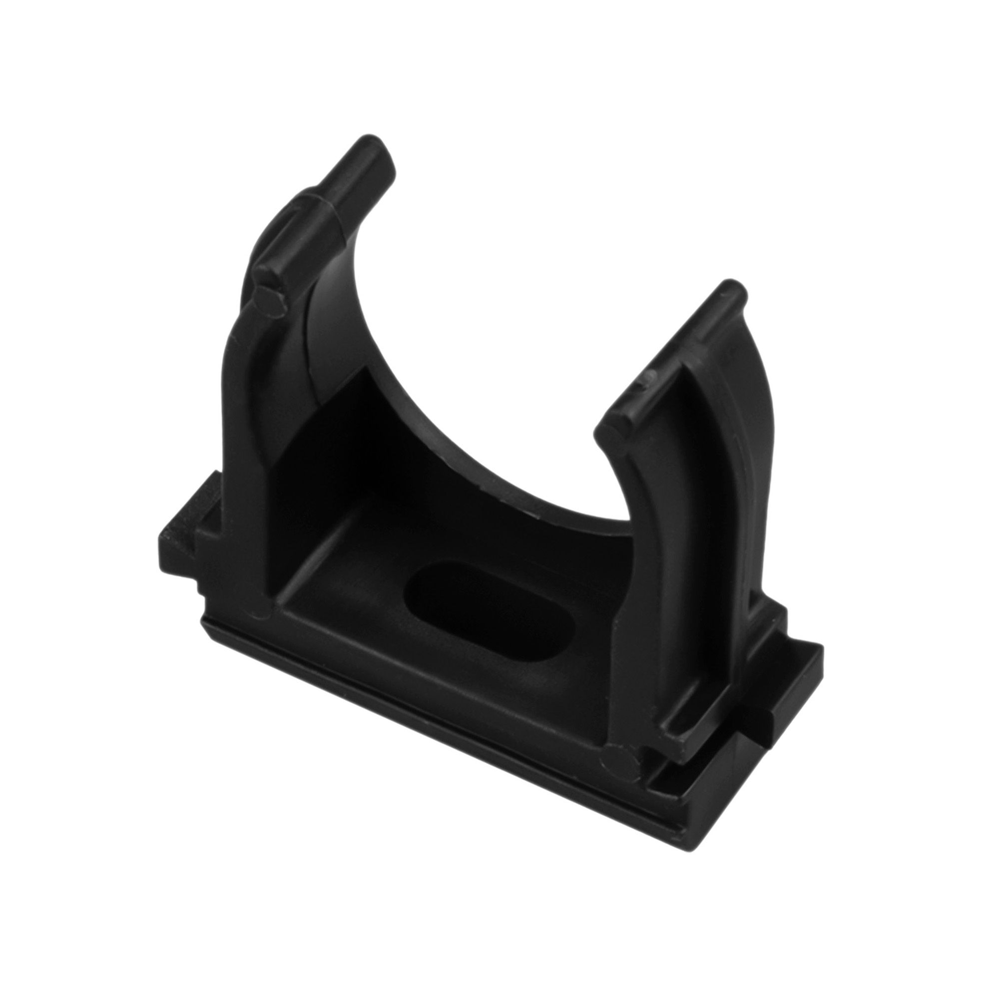 Крепеж-клипса для труб D25 (черная) VKL electric уп 100шт