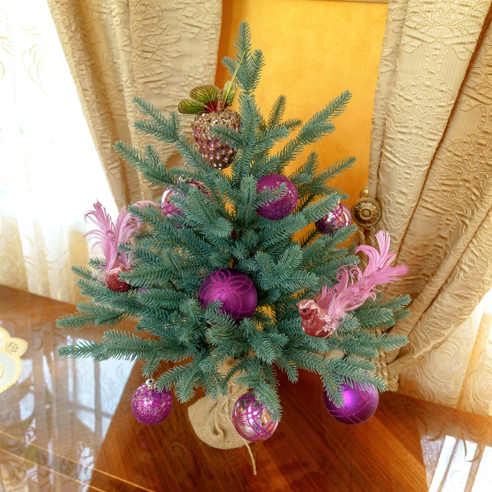 Елка искусственная Эльза 60 см голубая