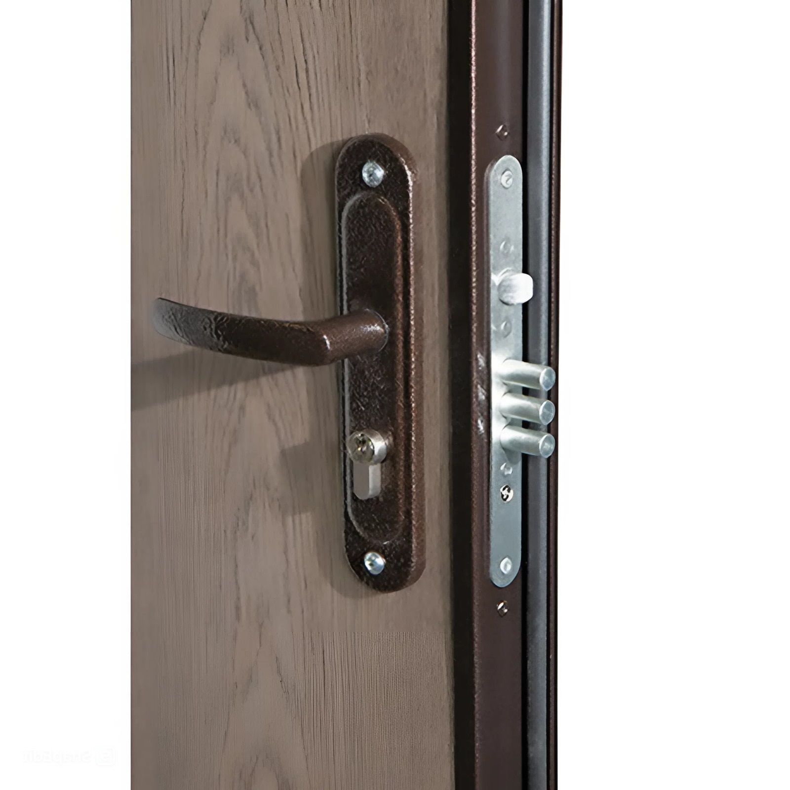 Дверь металл Спец Pro антик медь Сонома 960х2060 мм R