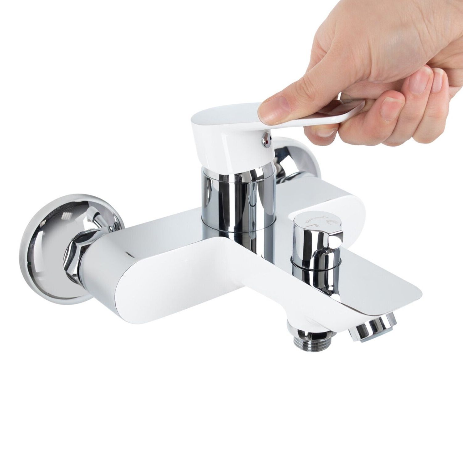 Смеситель для ванны Iddis Cloud CLOSB02i02WA однорычажный короткий излив