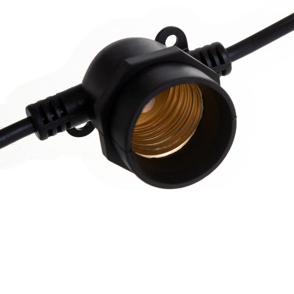 Гирлянда уличная Feron Белт Лайт черная 20 E27 шаг 50 см, 10м+3м IP65 CL50-13 29885