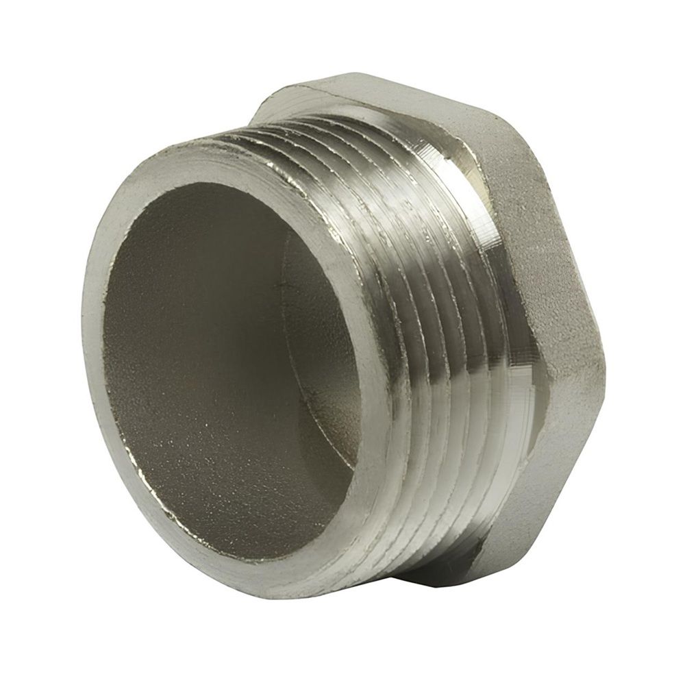 Ниппель переходной латунь 1/2"х1 1/4" НР/НР