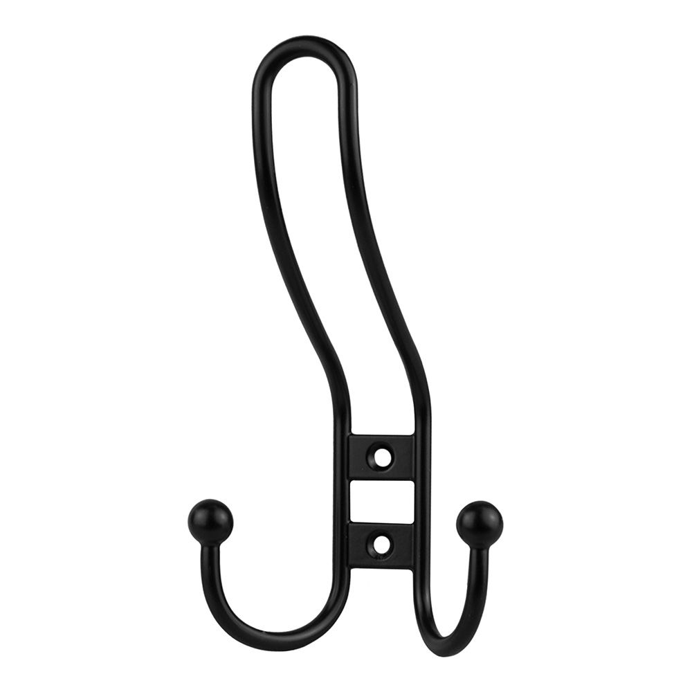 Крючок мебельный тройной Стандарт 208 A BL мат. черный