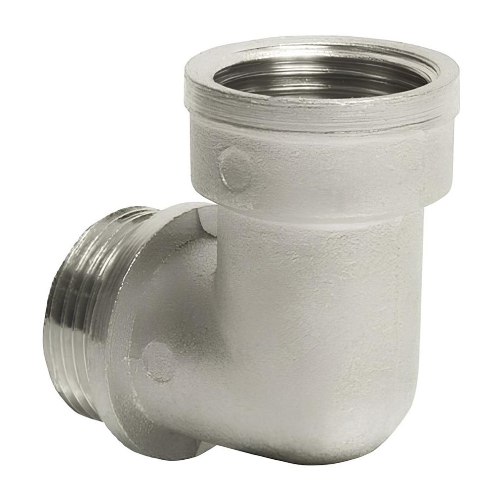 Угольник латунь никель 3/4" ВР/НР