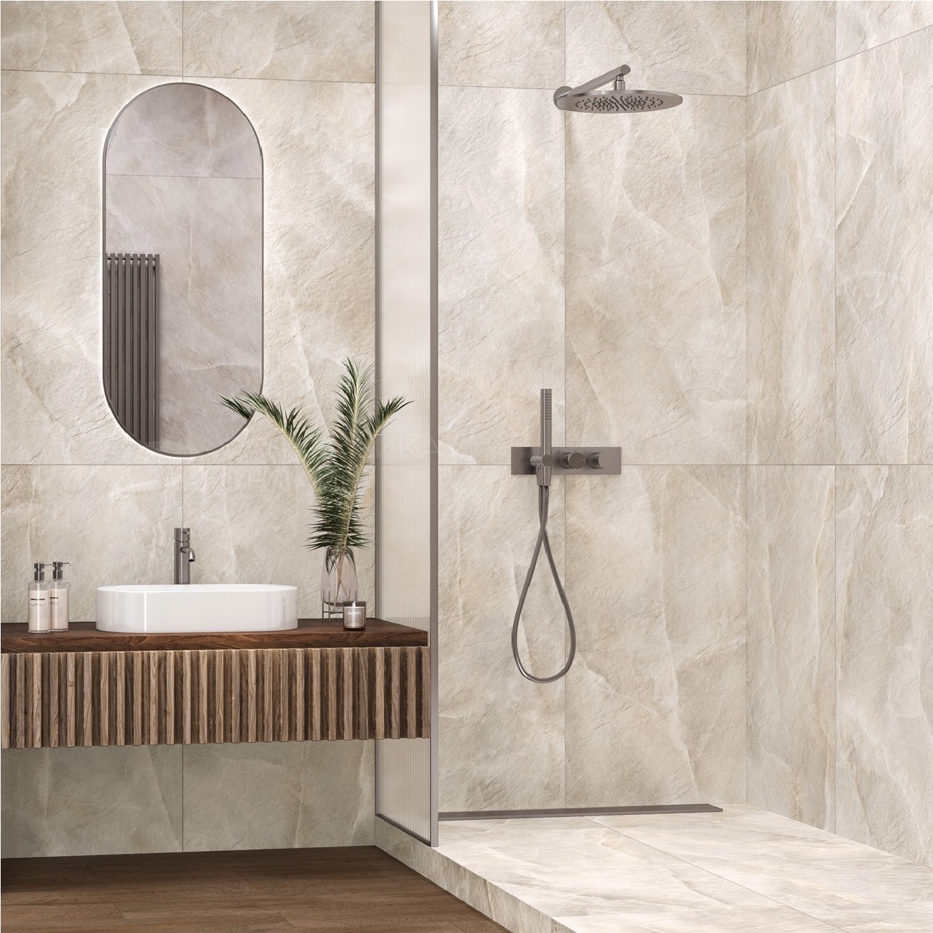 Керамогранит Delacora Salt Beige D120245L 600x1200 мм бежевый 2 сорт 1,44 м2