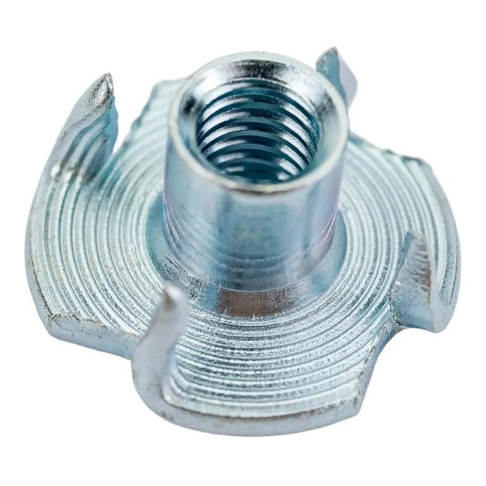 Гайка мебельная забивная DIN 1624 М6 4 шт