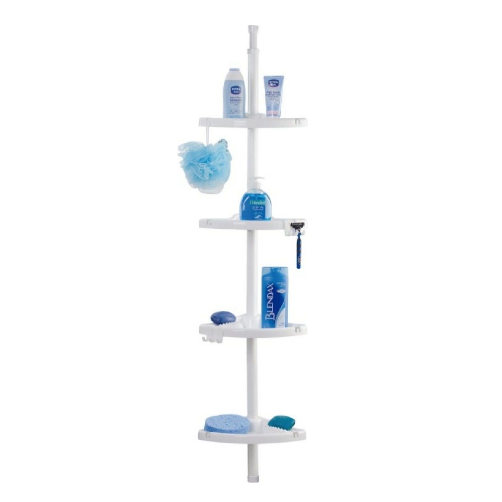 Полка для ванной угловая Prima Nova № 02 белый