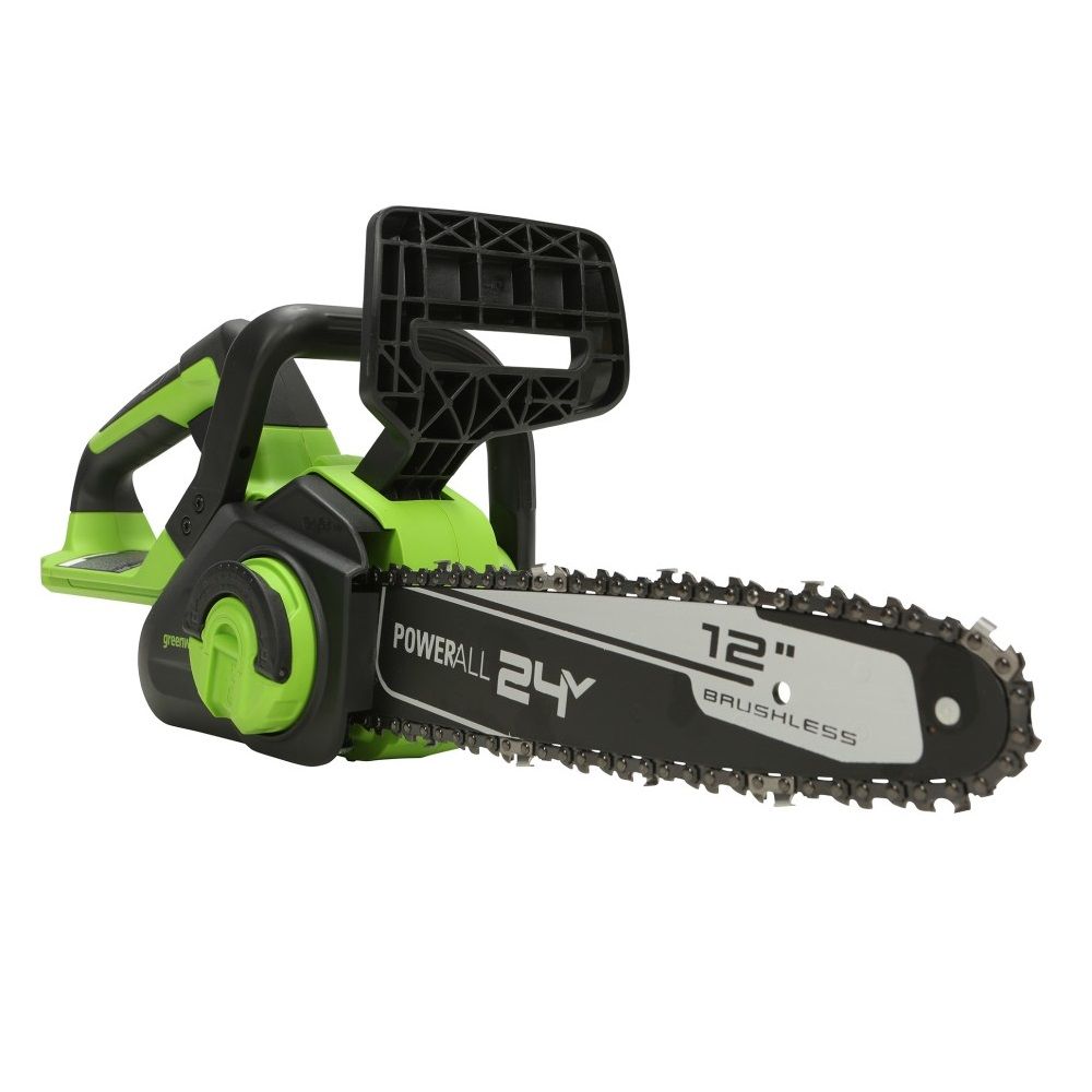 Цепная пила аккумуляторная мини Greenworks GD24CS30 24В шина 30 см бесщеточная без АКБ и ЗУ