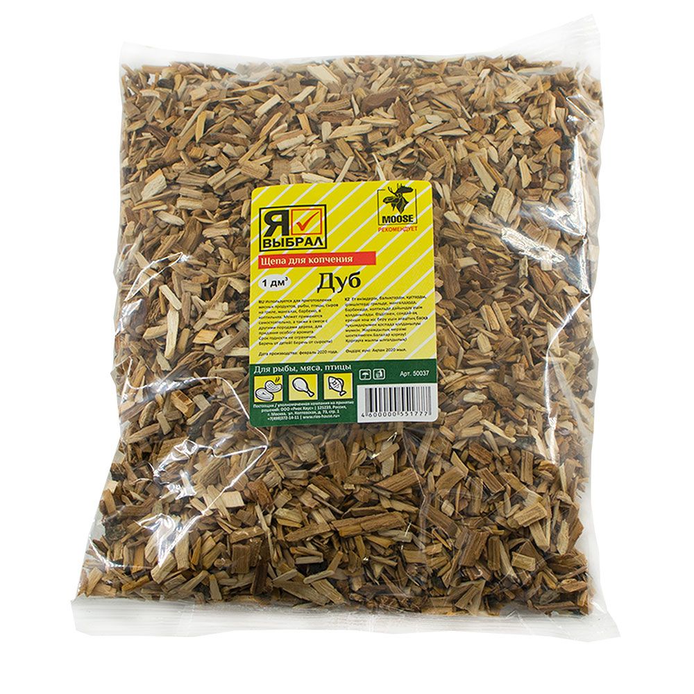 Щепа для копчения Дуб 1 л Я выбрал