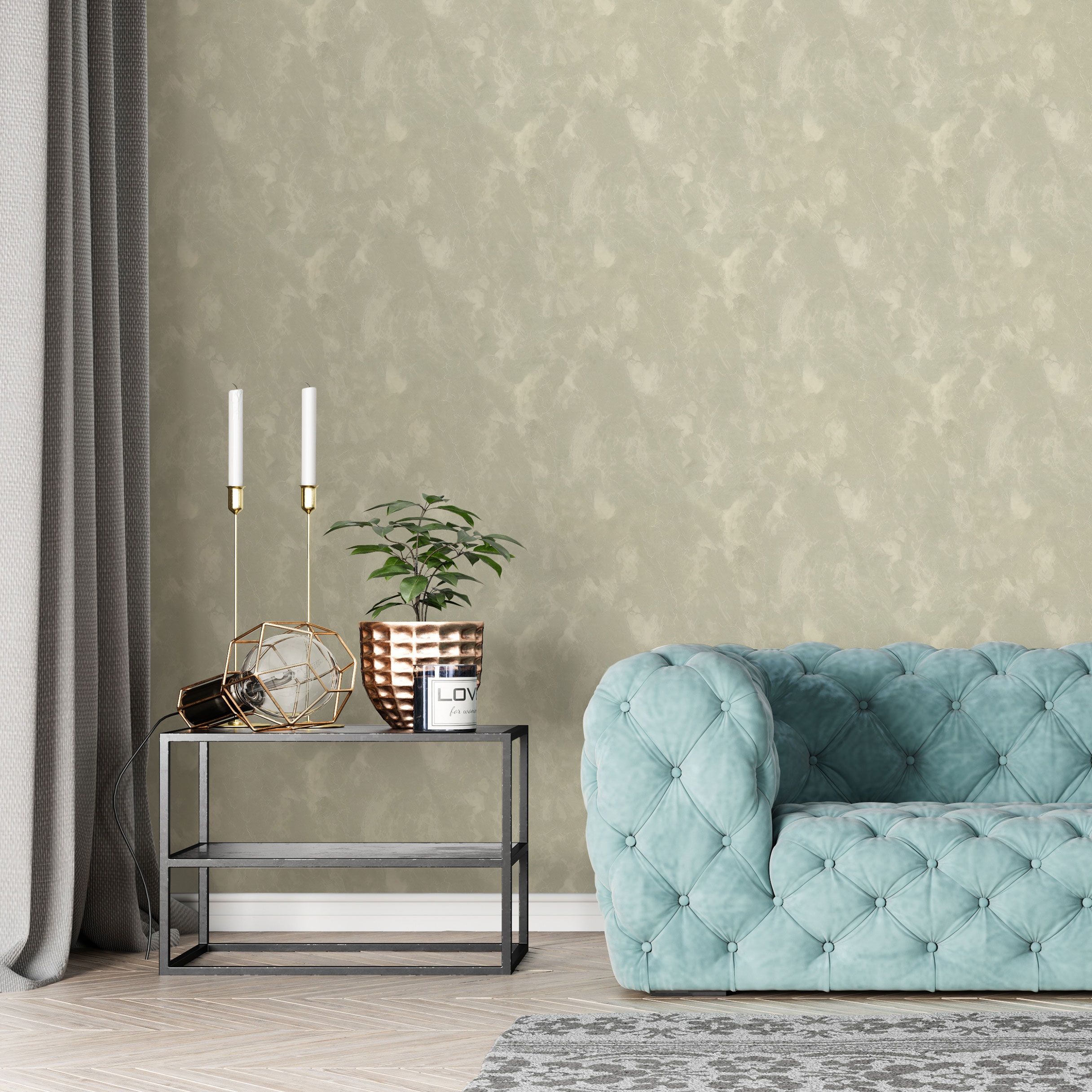 Обои Euro Decor Matilda 7295-04 фисташковые мрамор 1,06х10,05 м