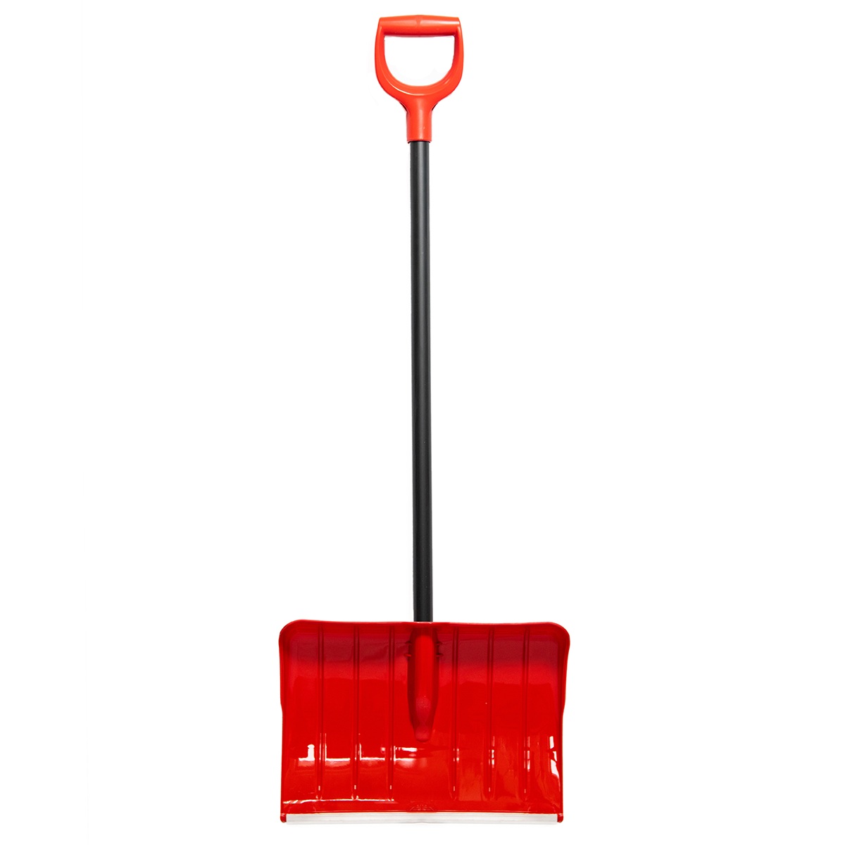 Лопата снеговая полипропиленовая 500х350 мм стальной черенок Carbolux ПП-6 красная