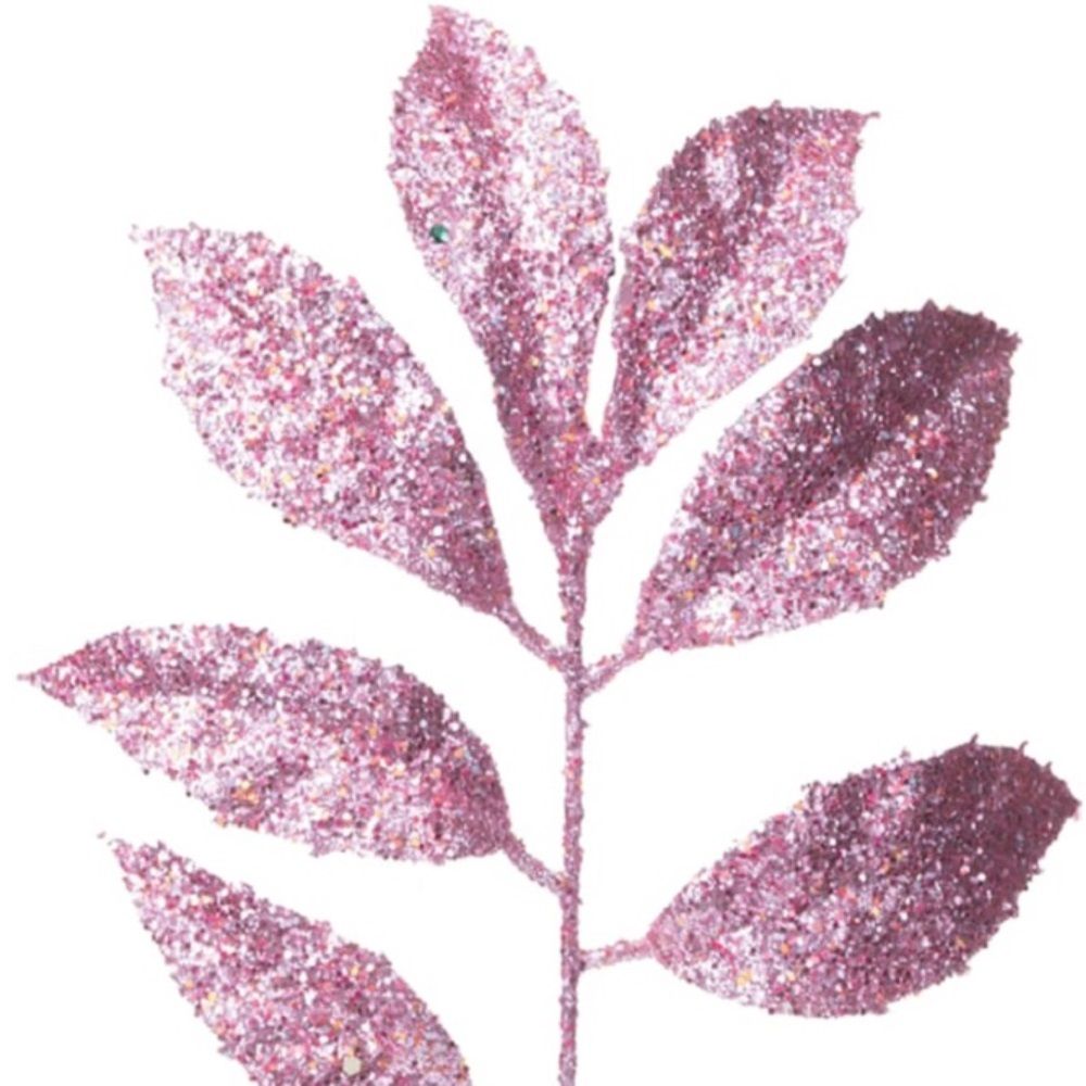 Украшение интерьерное Ветка Розовая с листиками 31x14x1 см