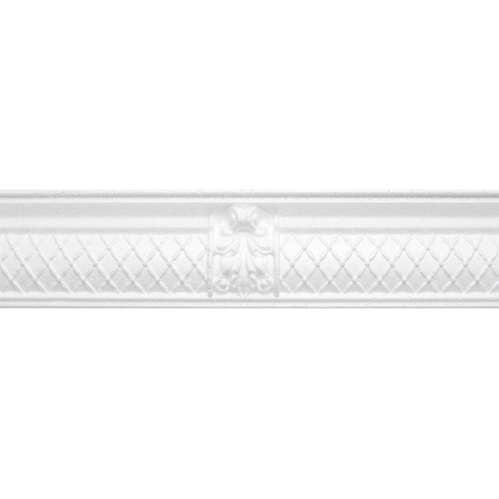 6060 Плинтус неламинир.(1,3 м) (60) ромб с декором