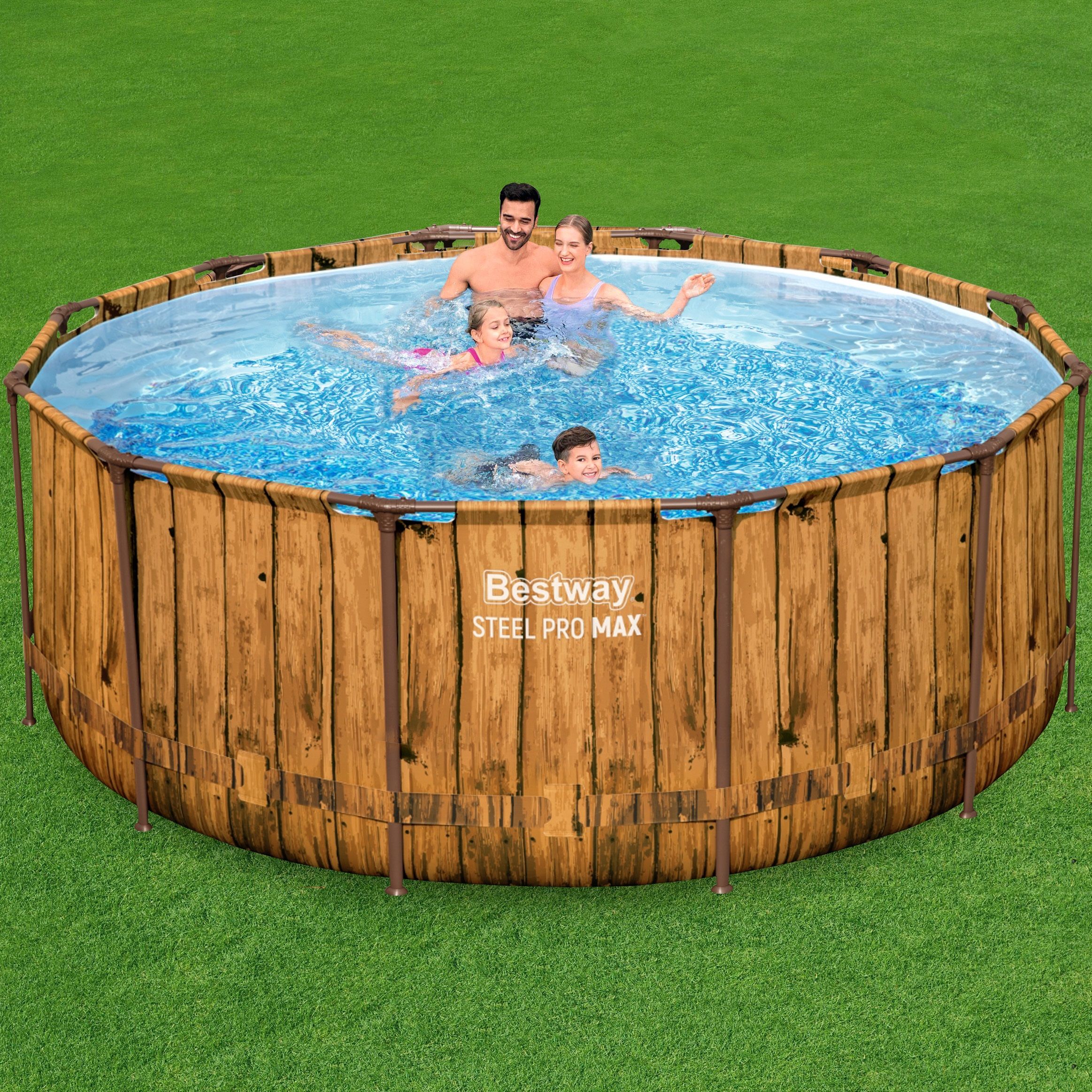 Бассейн каркасный круглый 366x122 см 10250 л Bestway Steel Pro Max 561QU