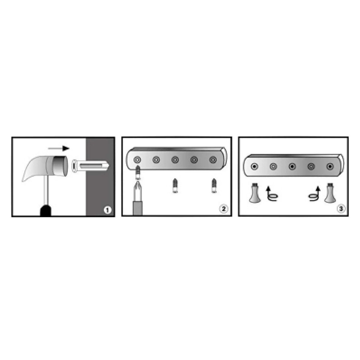 Полотенцедержатель 5 крючков 30 см К-1075