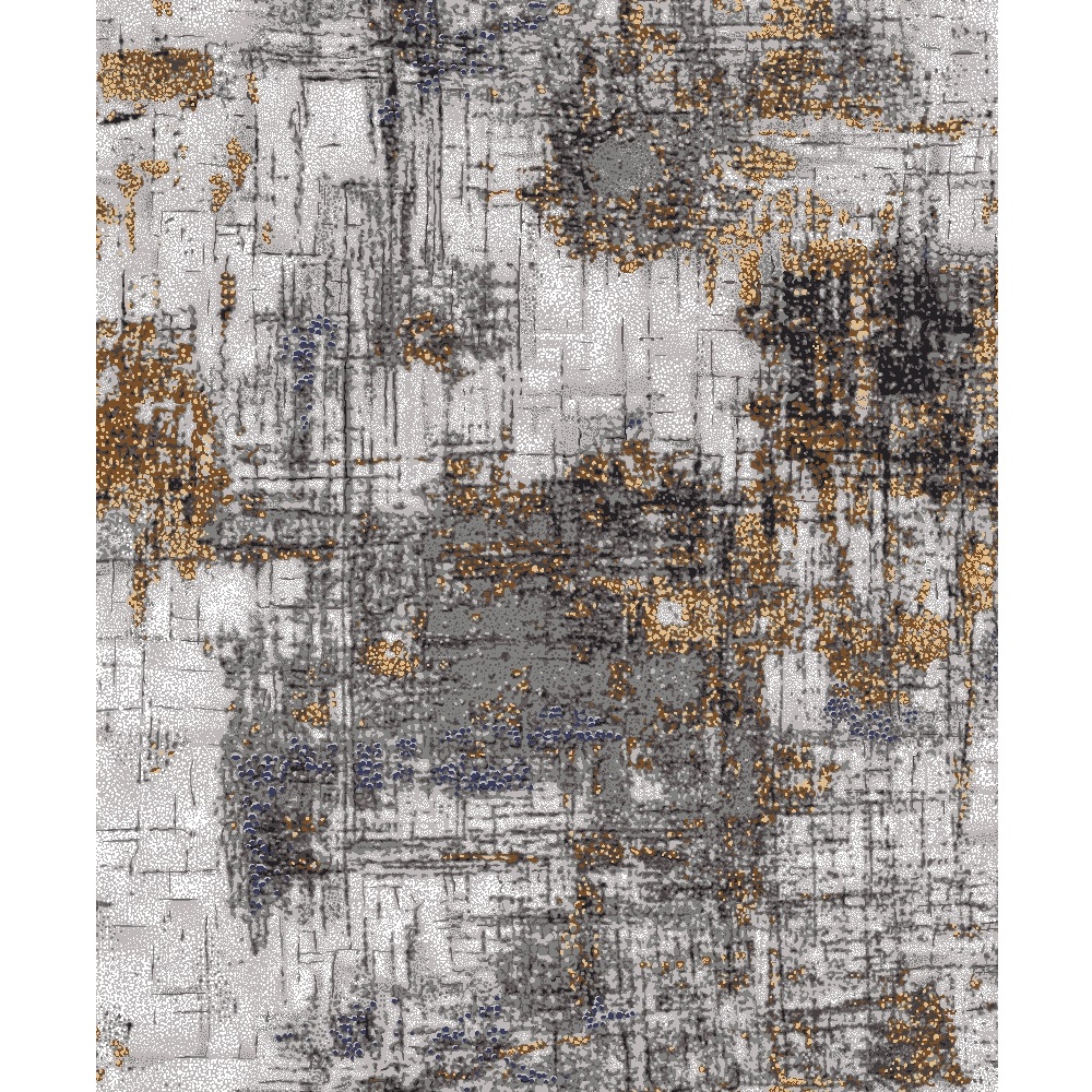 Дорожка ковровая Рулоны обработанные Принт 6 цветов Нева Тафт Алоэ Дискавери 0,8 м серая