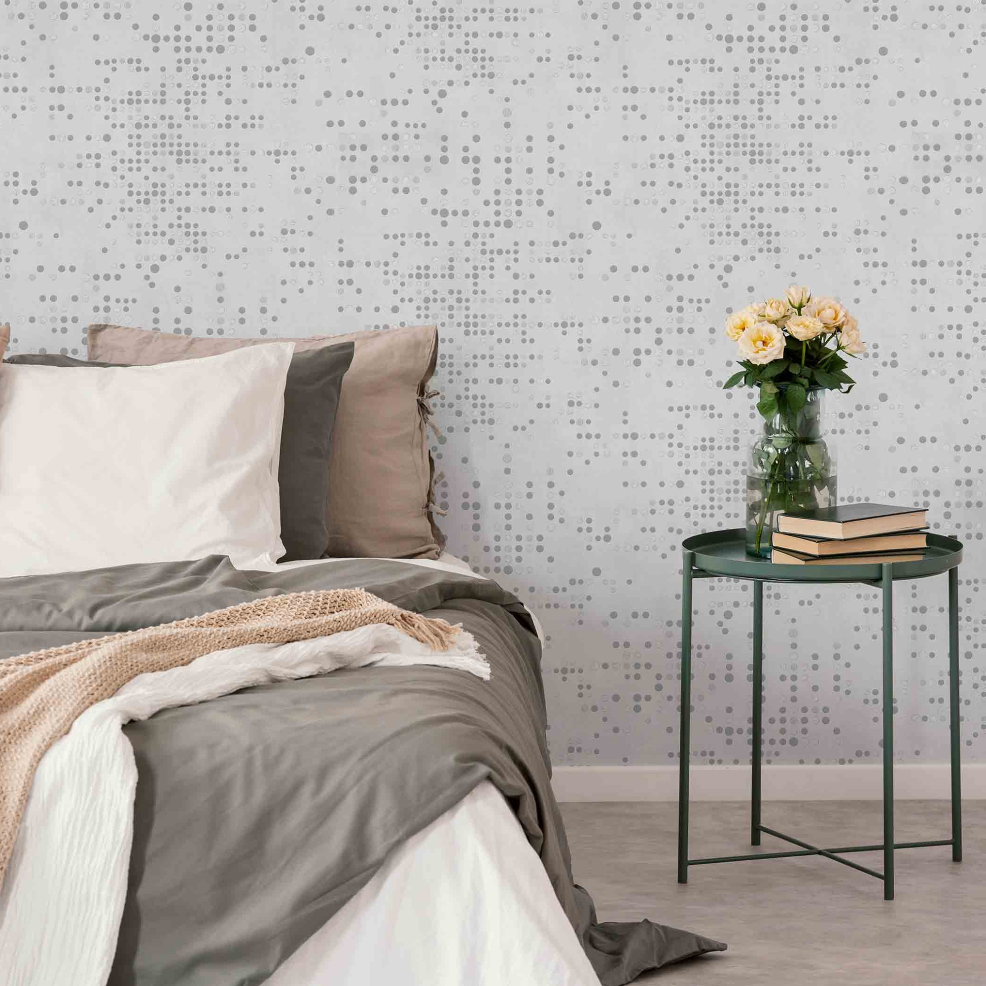 Обои Euro Decor Dotera 7331-11 серые геометрия 1,06х10 м