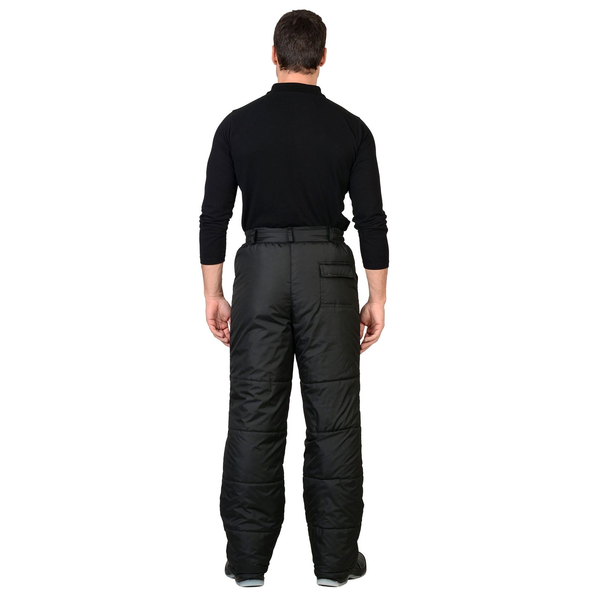 Брюки утепленные Европа черные р.104-108/182-188