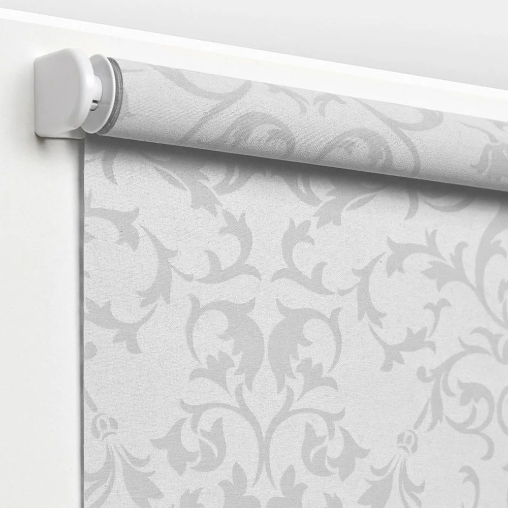 Штора рулонная Дельфы 80х170 см белая