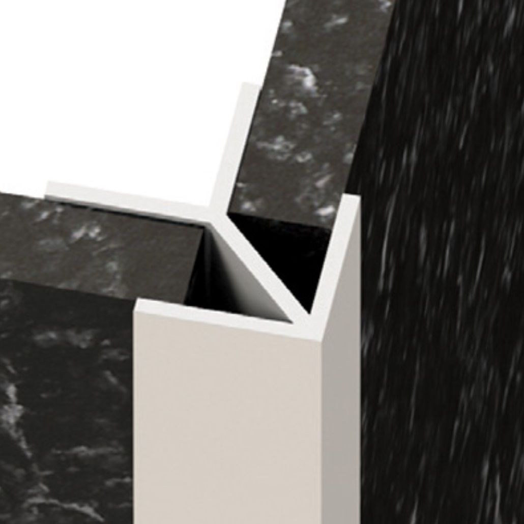 Профиль угловой универсальный для стеновых панелей 6 мм (7 мм) белый L600 мм