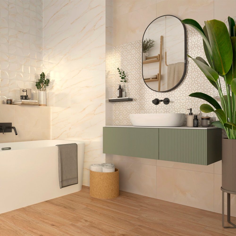 Плитка настенная Gracia Ceramica Donna beige wall 04 30х50 см бежевая 1,2 м2