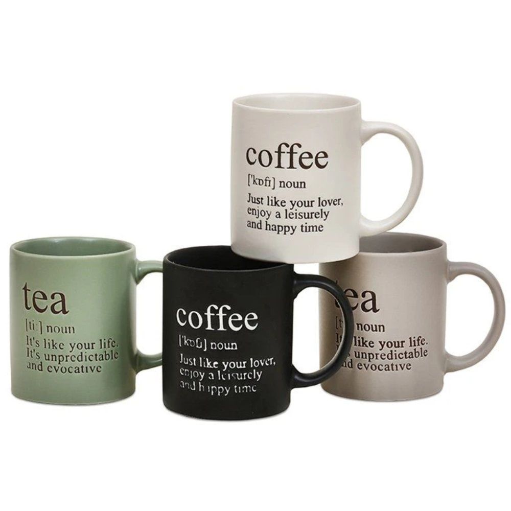 Кружка фарфоровая 310 мл Настроение вкуса микс