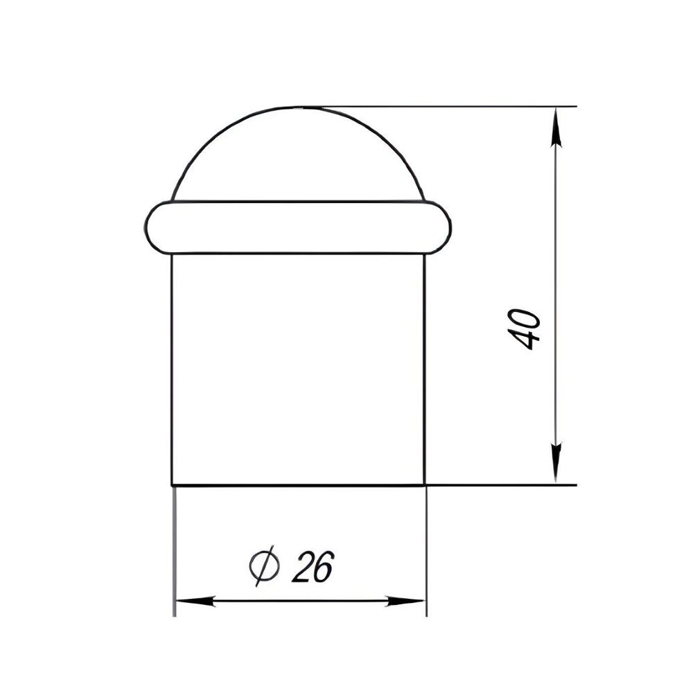 Упор дверной DS PF-40 ABG-6 зеленая бронза