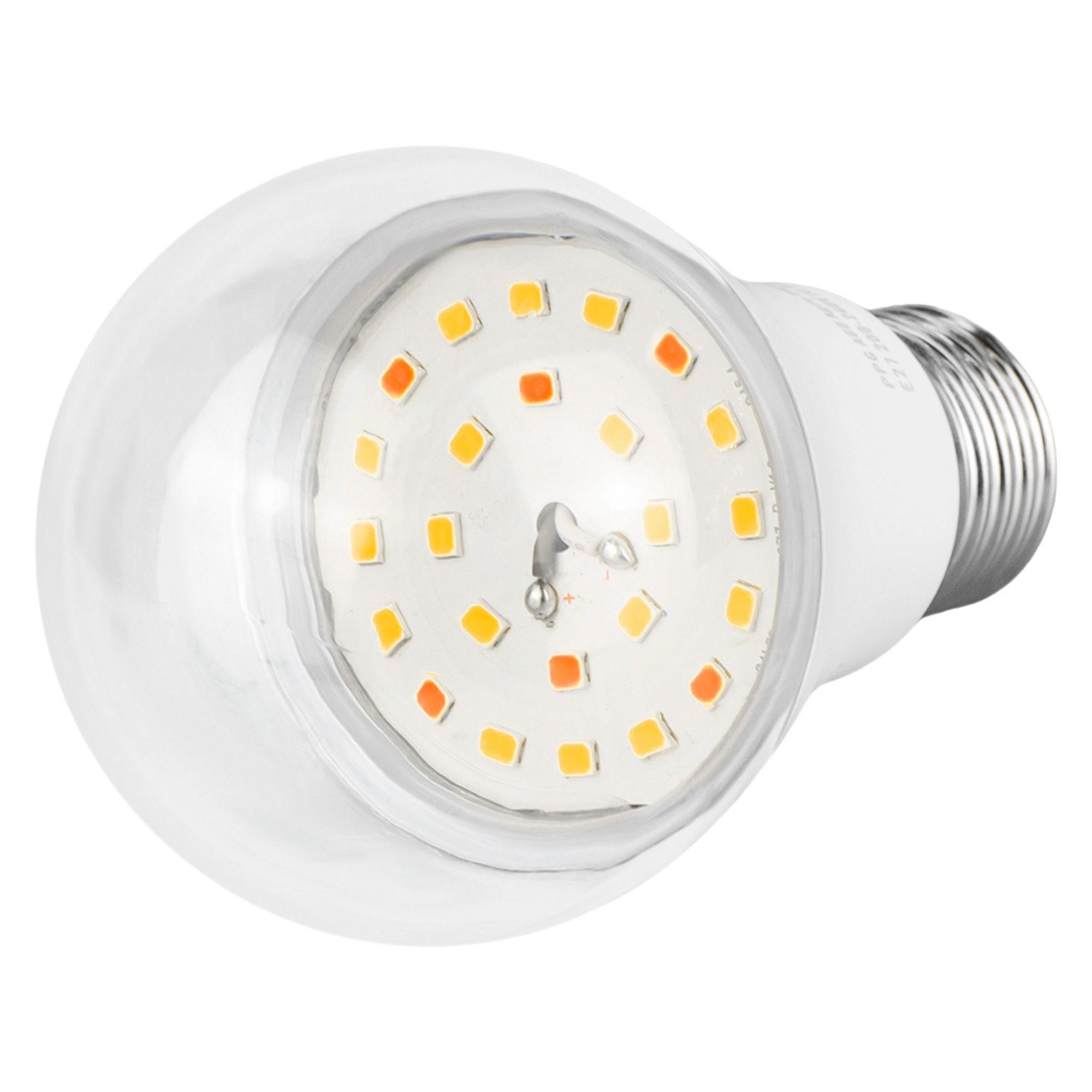 Лампа светодиодная для растений Форма A прозрачная Спектр для фотосинтеза Картон LED-A60-10W/SPFB/E27/CL PLP30WH