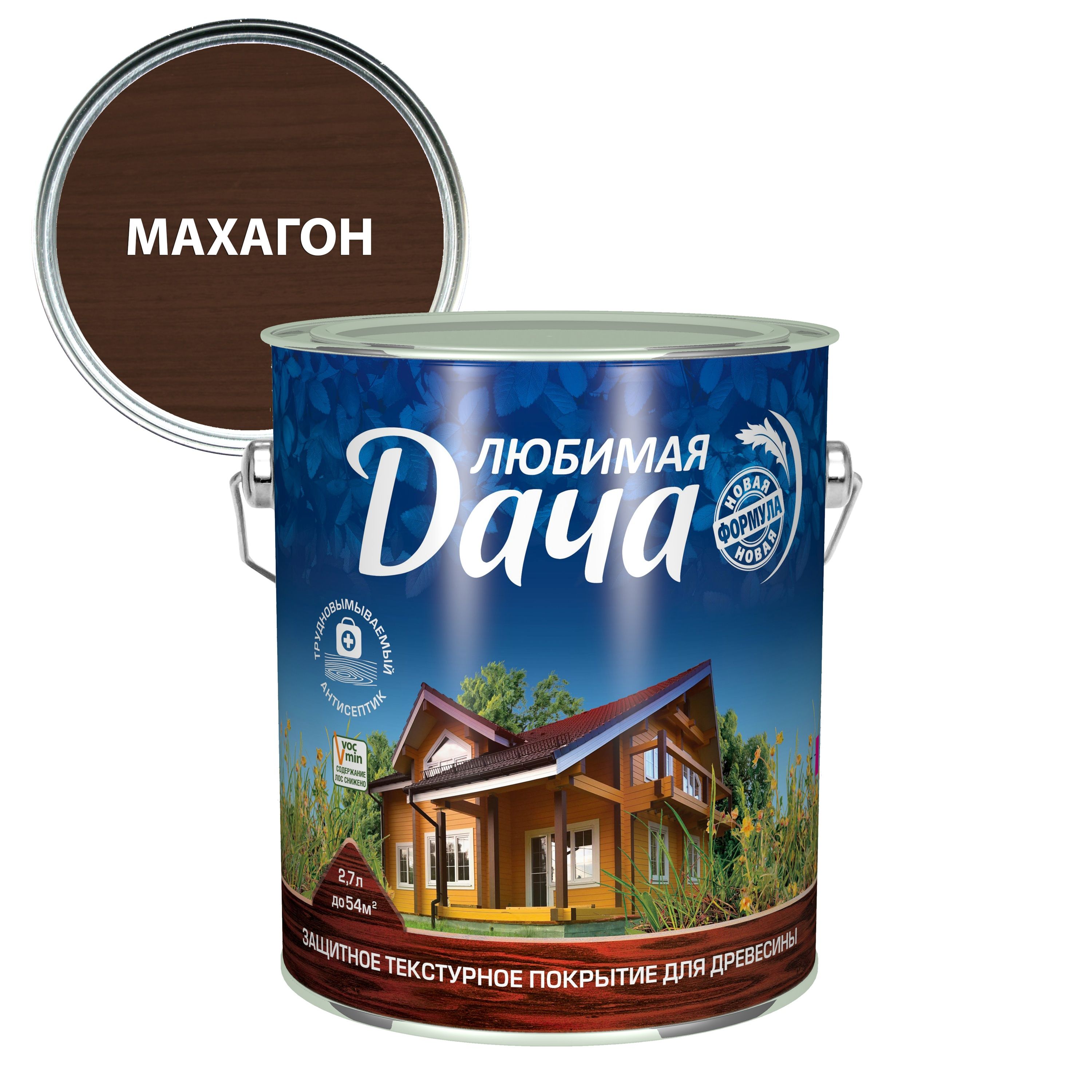 Любимая дача-текстурное покрытие 2,7л махагон