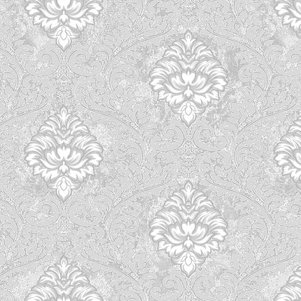 Обои Aurora Раджа С50 5003 03 серые орнамент 1,06х10,05 м
