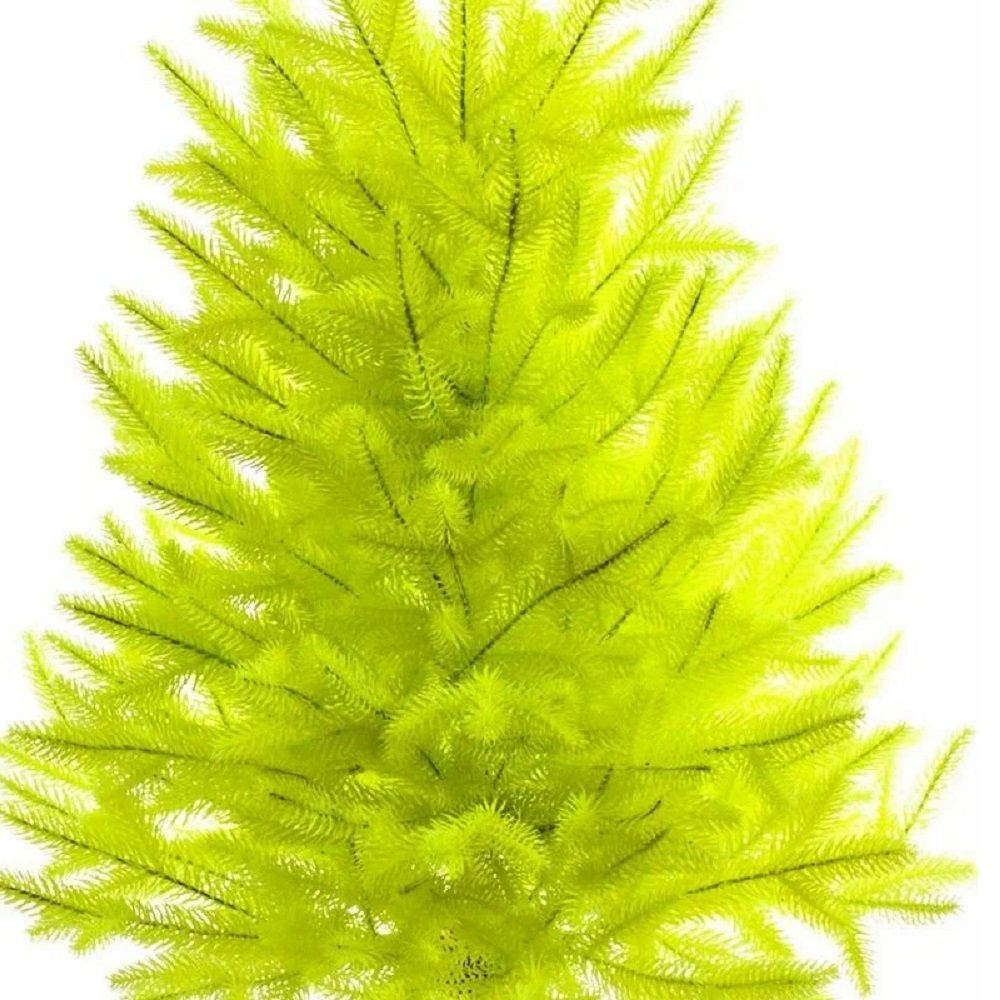 Елка искусственная Сапфир 80 см неоновая желтая