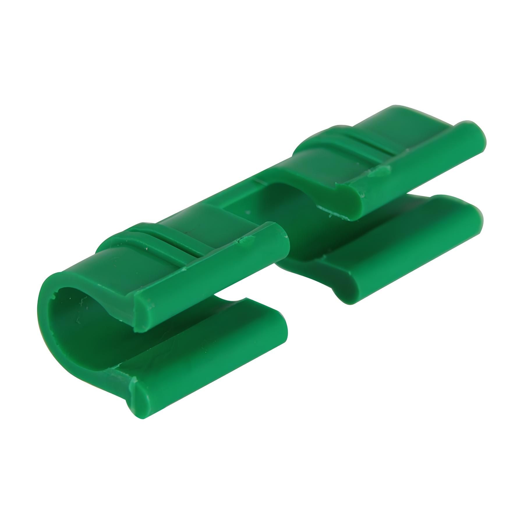 Зажимы для крепления пленки d10 мм 18 шт зеленый