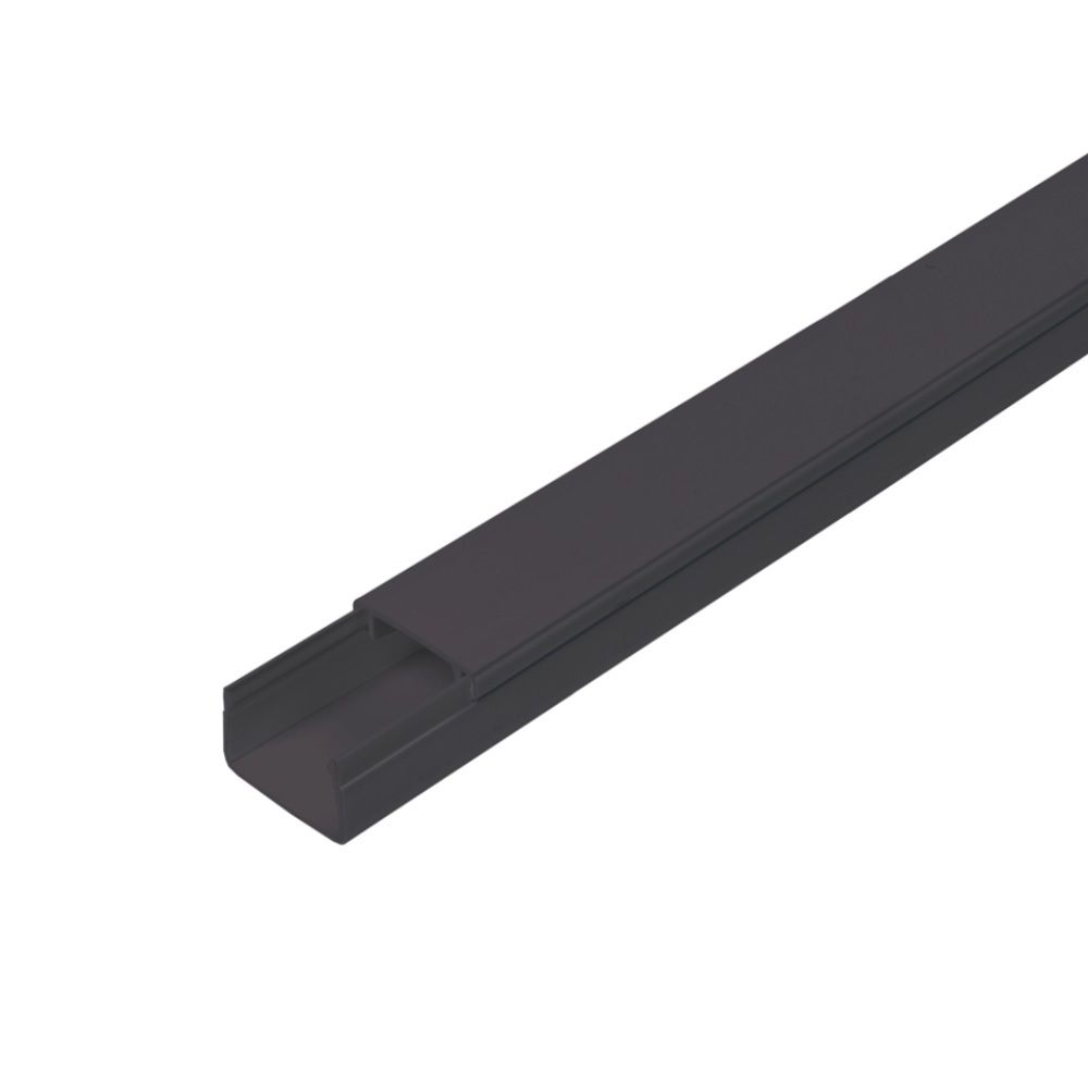 Кабель-канал 20х10 мм 2 м черный IEK Элекор