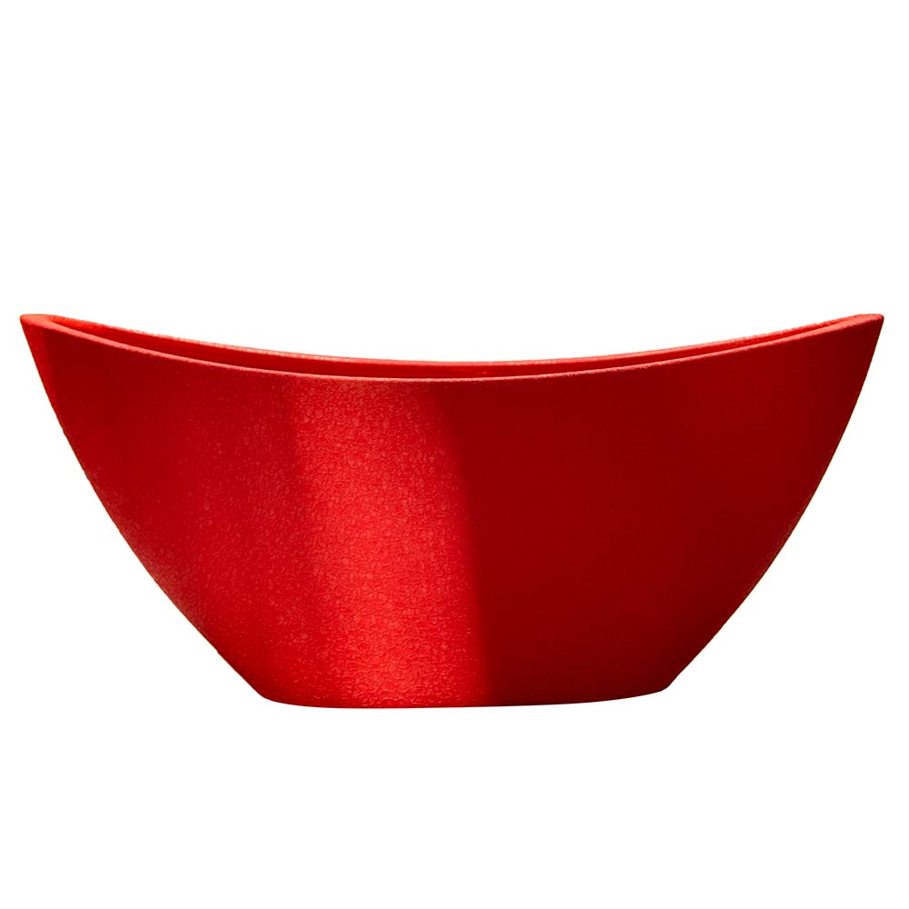 Горшок цветочный Лодочка шелк красная 2,5 л